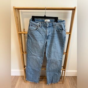 Abercrombie & Fitch The Baggy Low Rise curve love jeans 28/6 Short